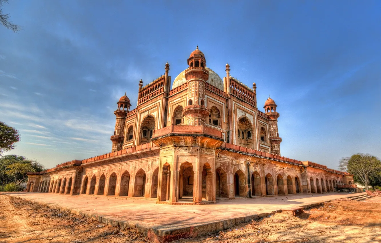 Photo wallpaper the city, India, mosque, structure