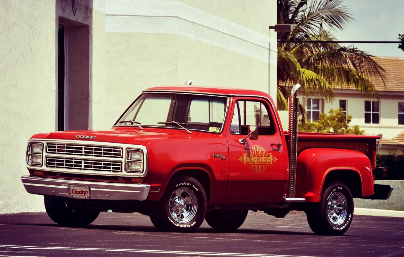 Photo wallpaper Dodge, Red, Truck, Adventurer