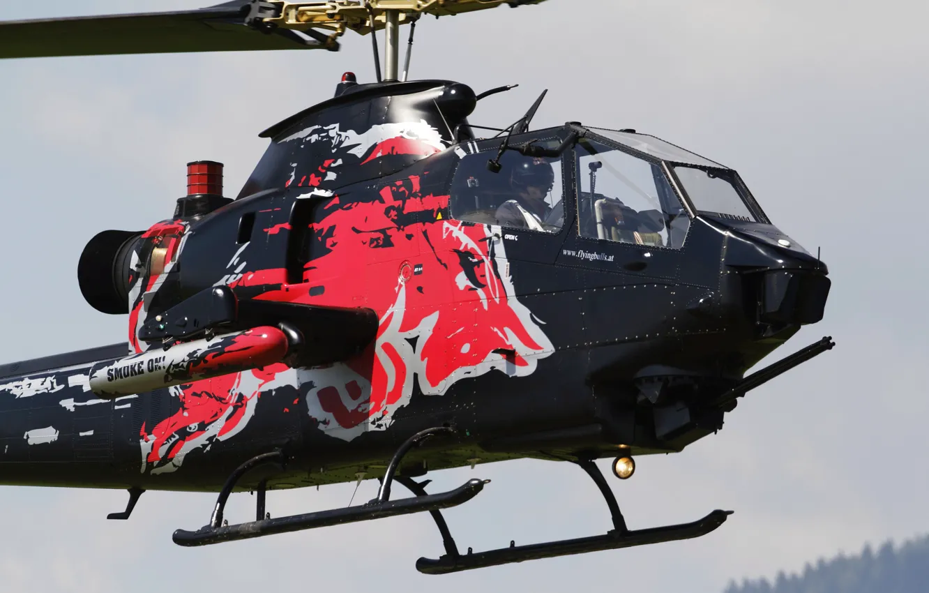 Photo wallpaper Cobra, Bell TAH-1F, Flying Bulls, helicopter