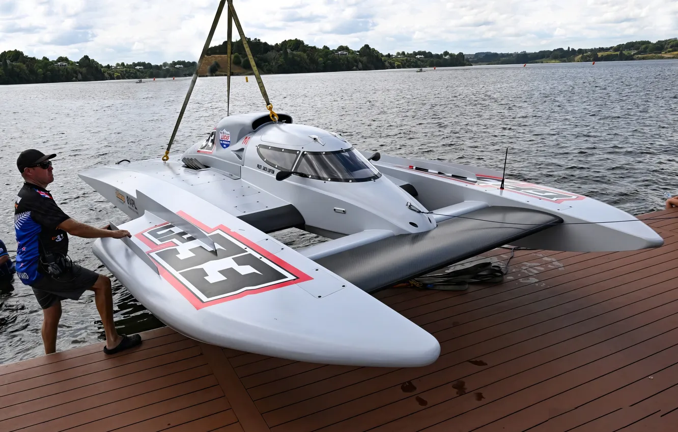 Photo wallpaper race, boat, speed