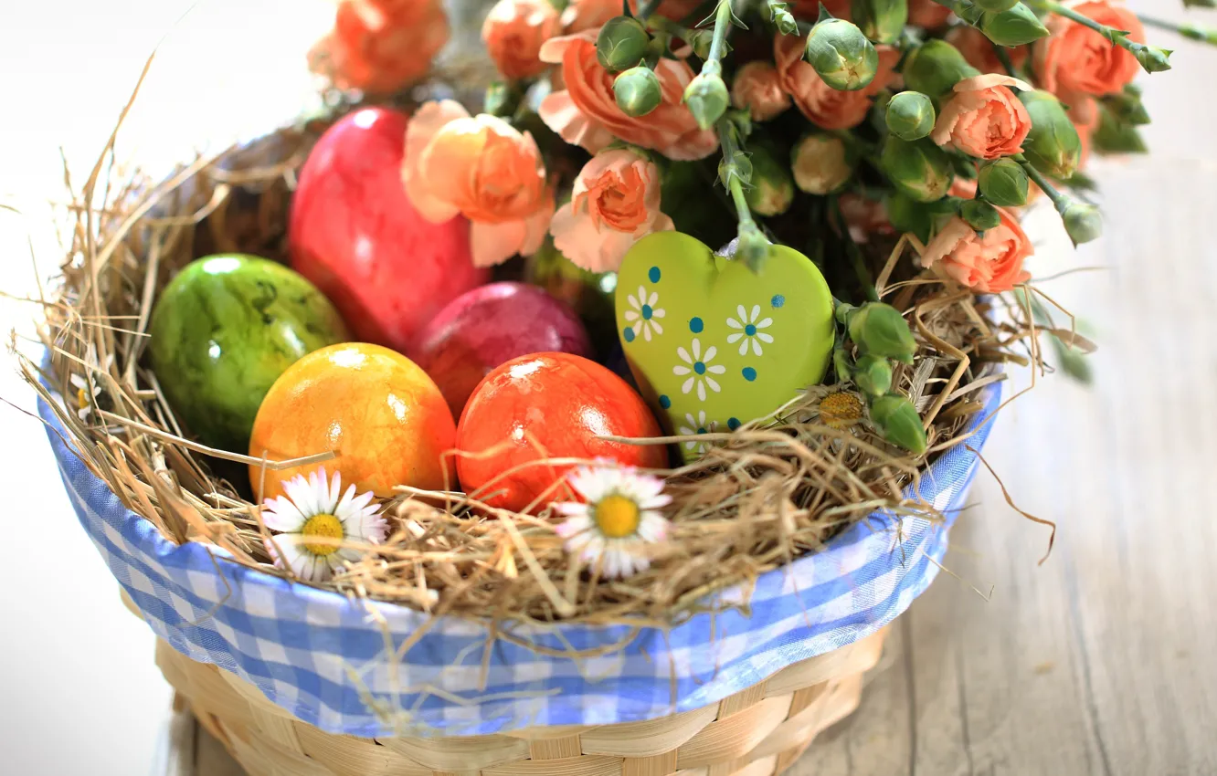 Photo wallpaper eggs, Easter, Easter eggs