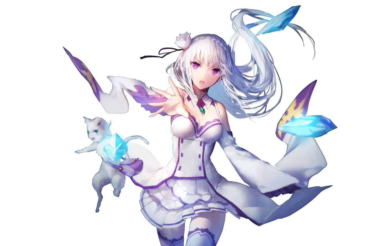 Photo wallpaper girl, background, anime, Re: Zero kara hajime chip isek or Seikatsu