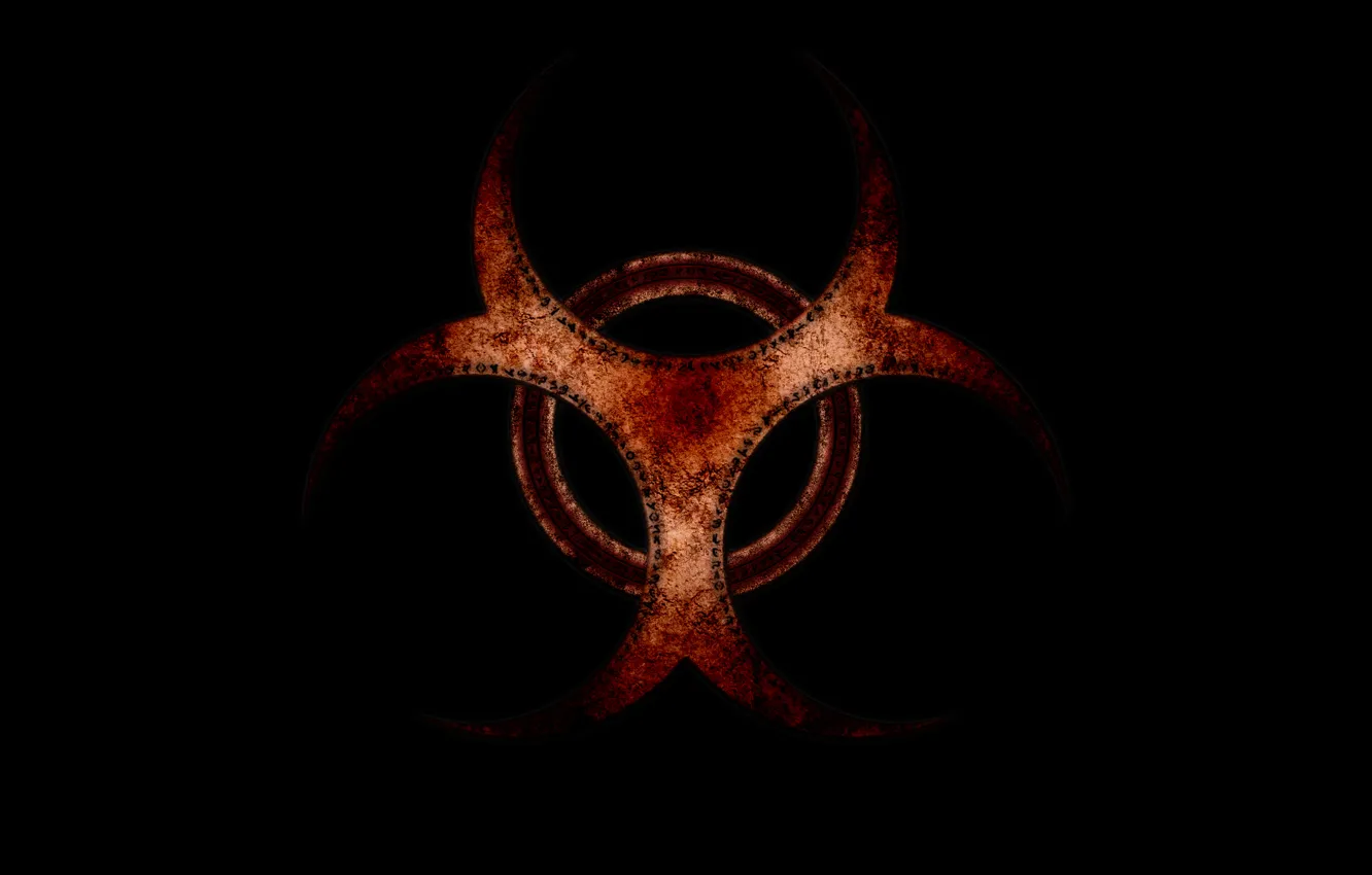 Photo wallpaper danger, sign, Biological