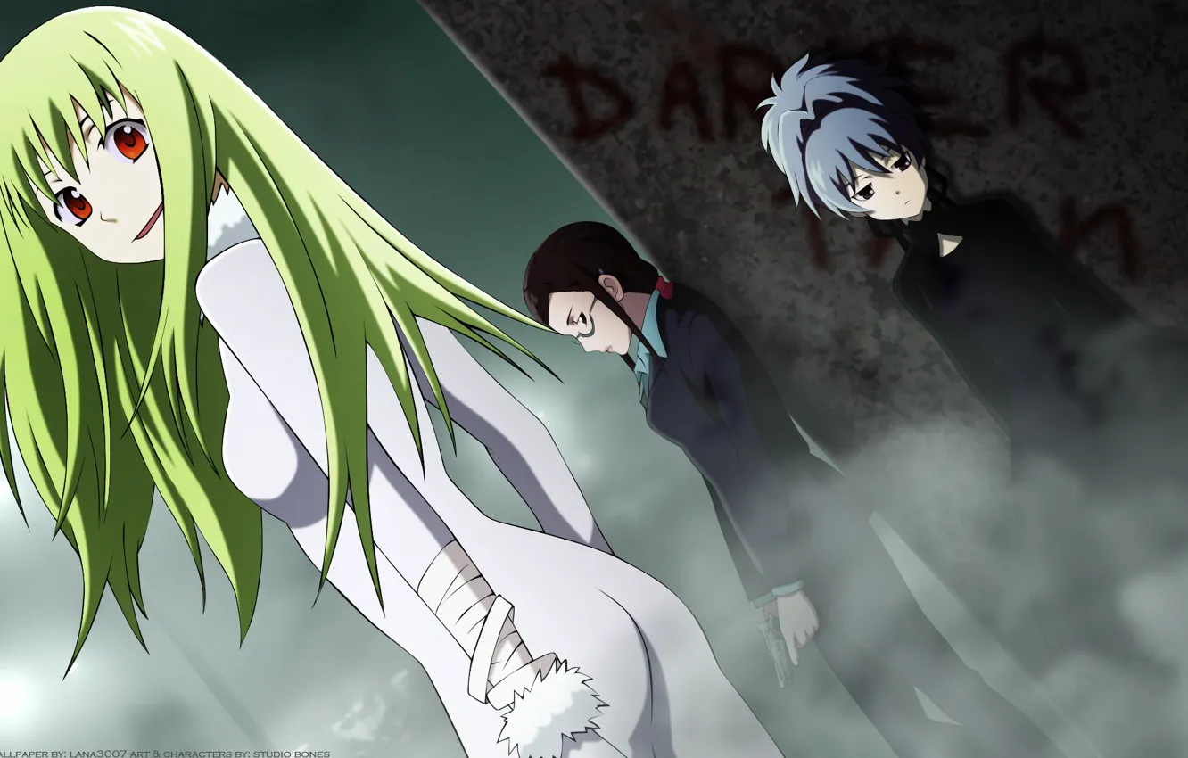 Photo wallpaper Amber, Yin, Darker than Black, Misaki Kirihara, Darker than black