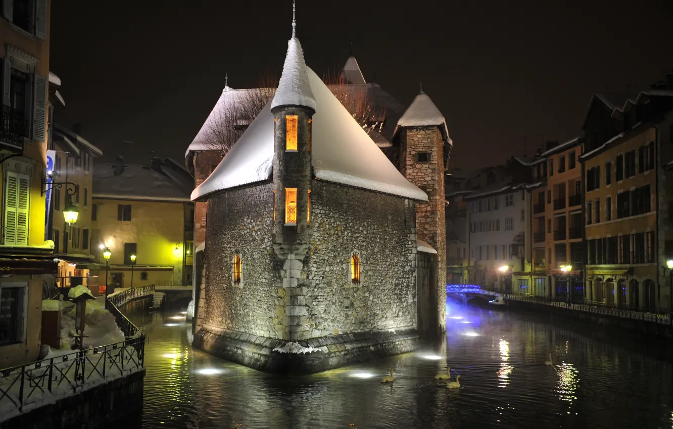 Photo wallpaper France, French Alps, Haute-Savoie department, Lake Annecy, The Rhône-Alpes region, Annecy city