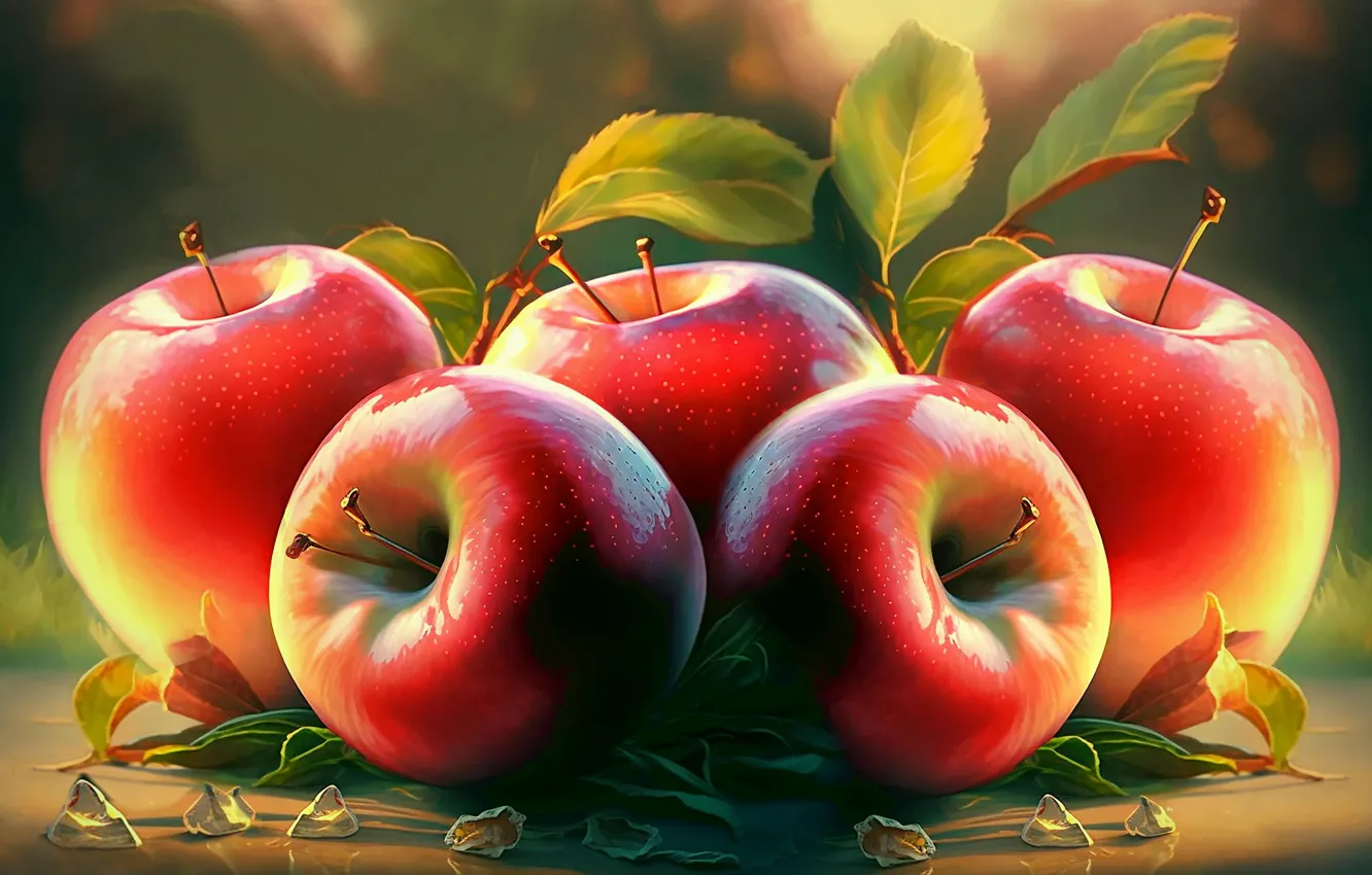 Wallpaper autumn, apples, harvest for mobile and desktop, section макро ...