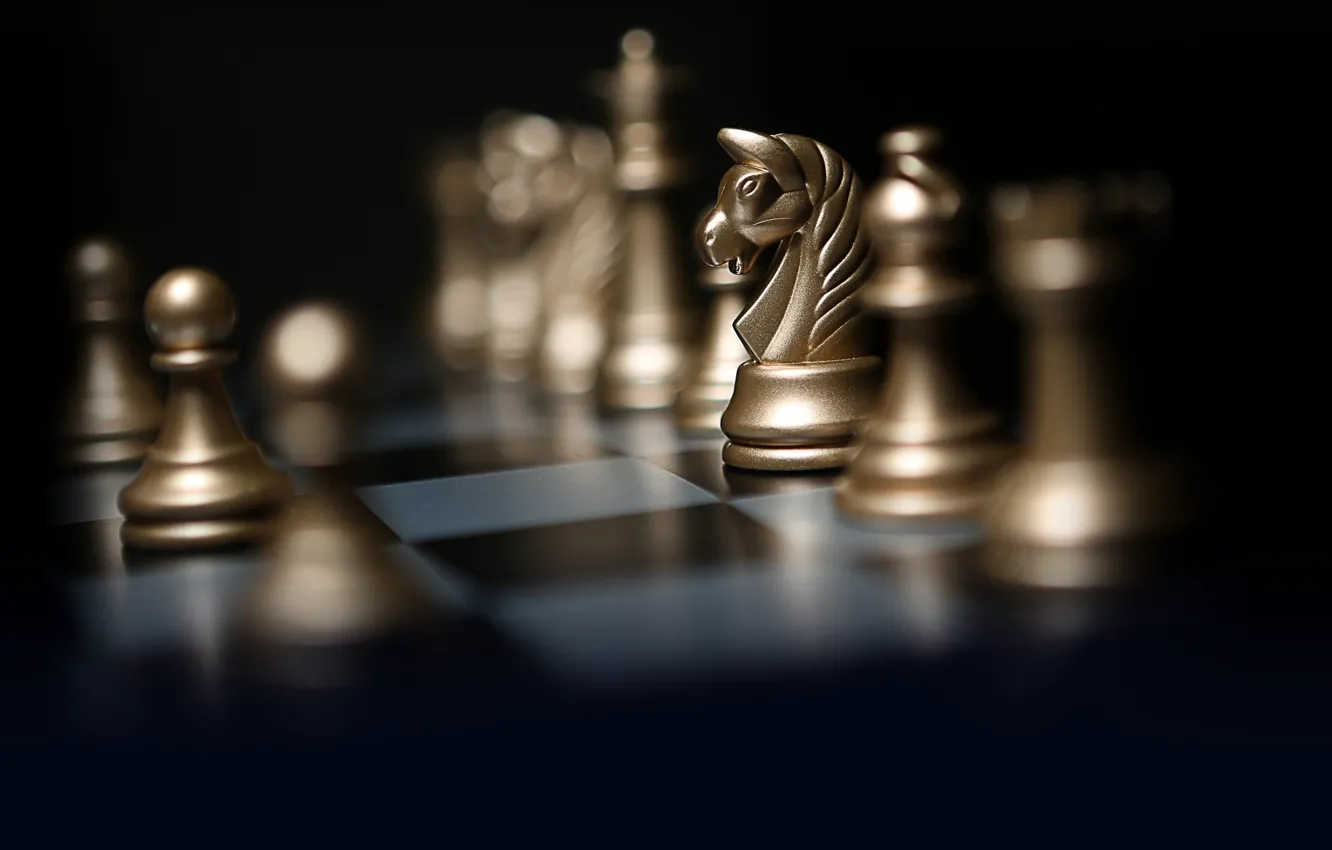 Photo wallpaper light, style, background, horse, the game, chess, pawn, figure