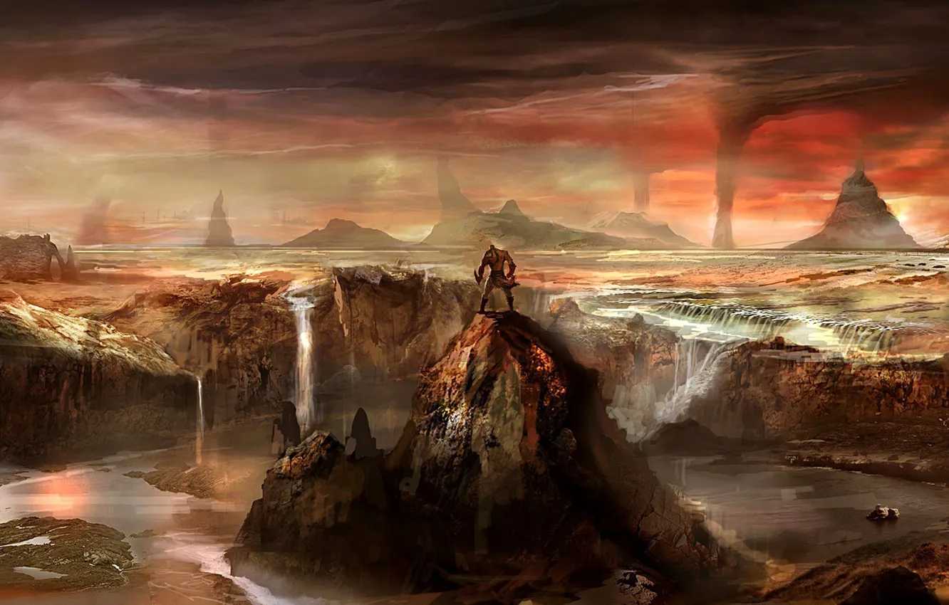 Photo wallpaper game, Kratos, God of War, god, vegetation, demi god, GOW, god slayer