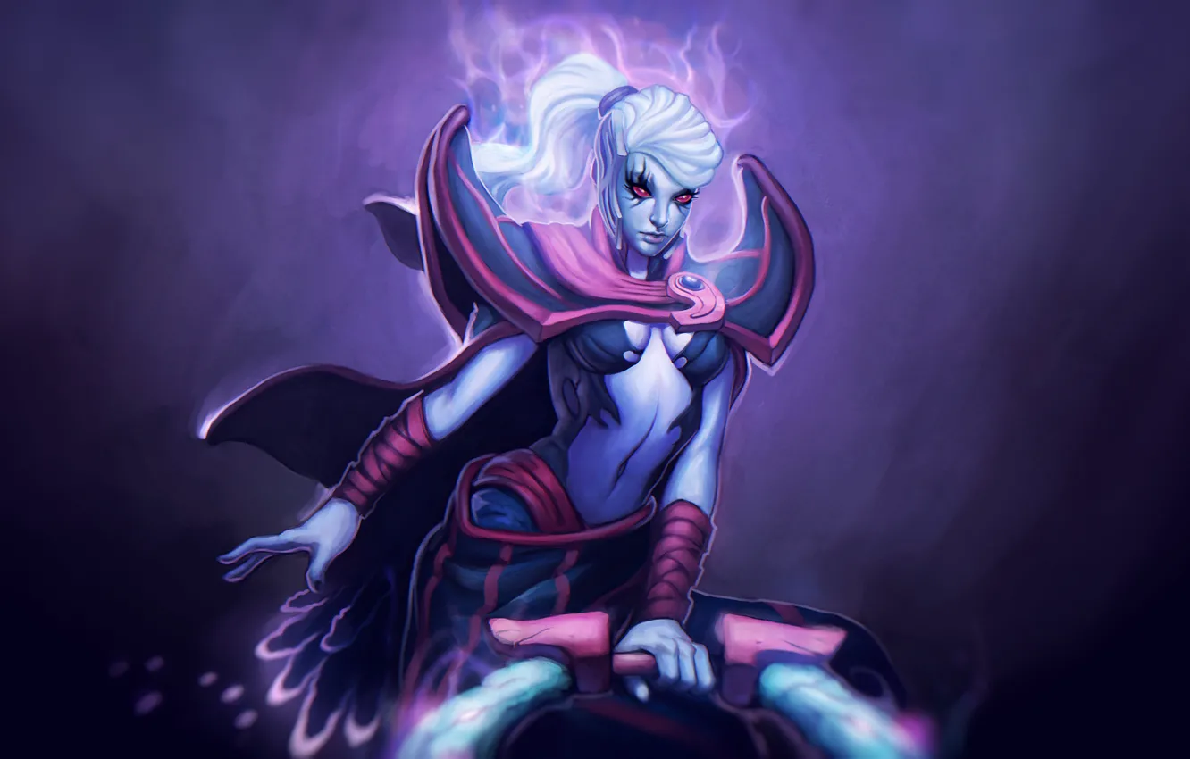 Photo wallpaper dota 2, Vengeful Spirit, Revenge Will Be, Magic Missile, Wave of Terror, Nether Swap
