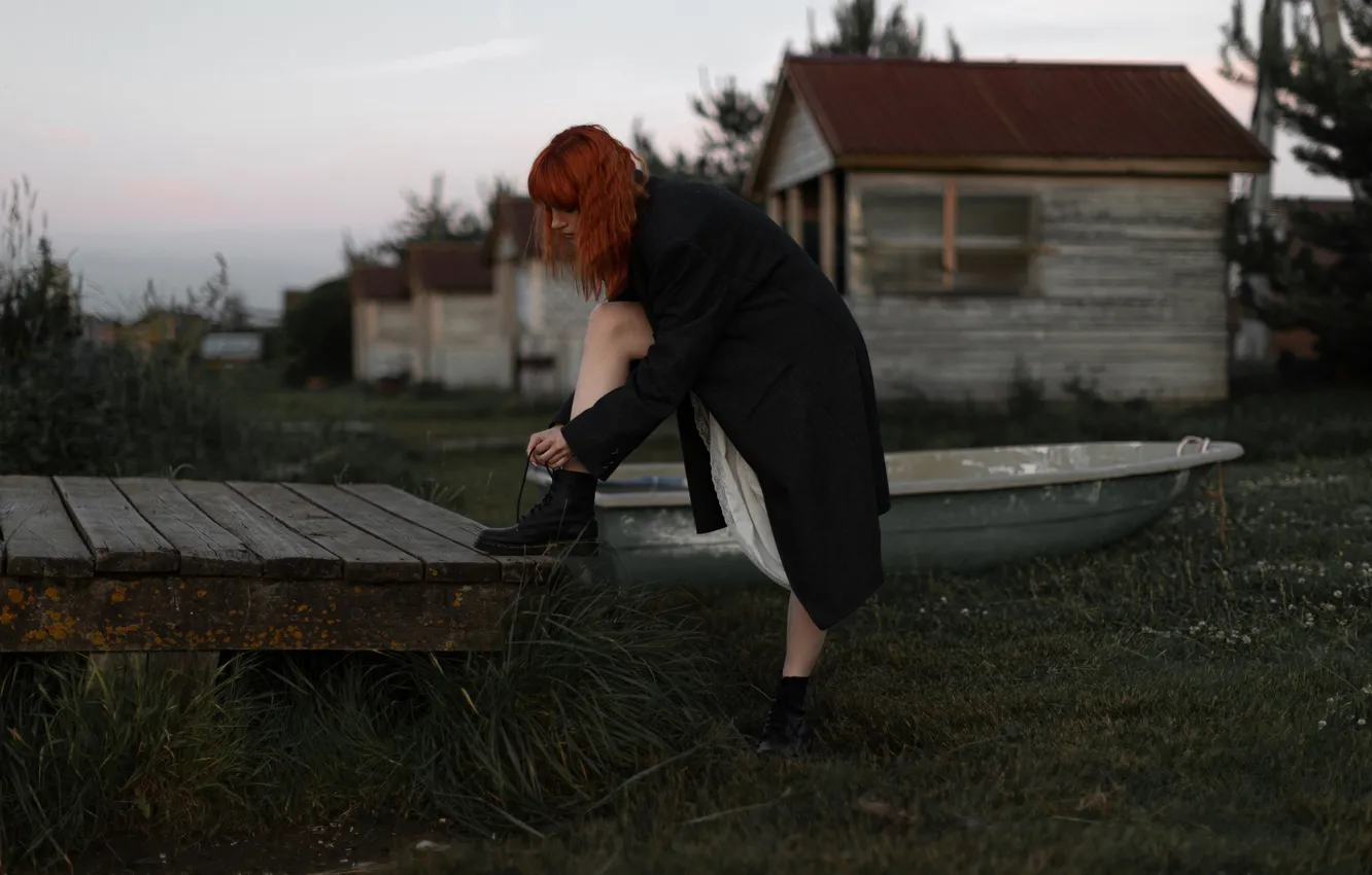 Photo wallpaper house, Andrey Frolov, boat, Alice