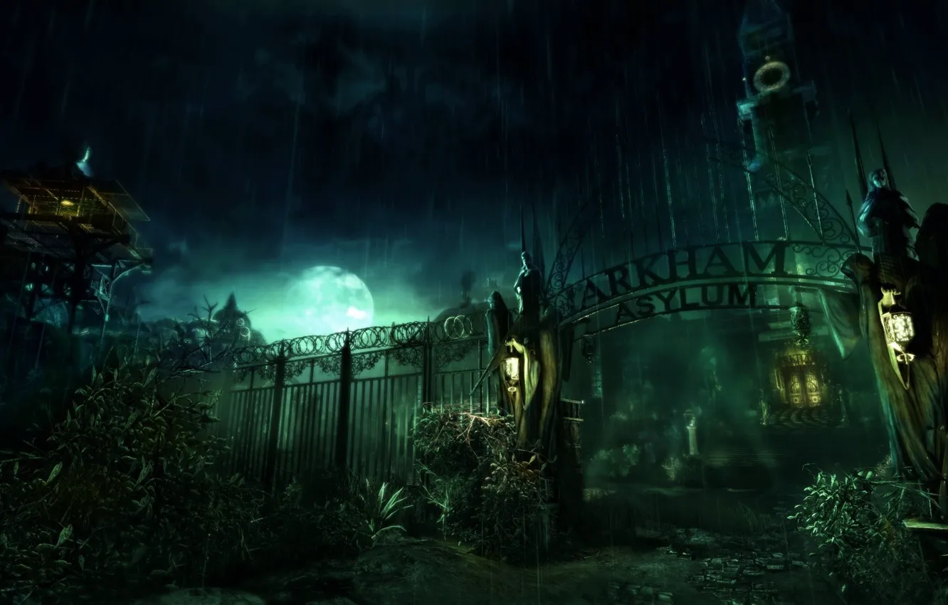 Photo wallpaper the game, Arkham Asylum, lunatic asylum