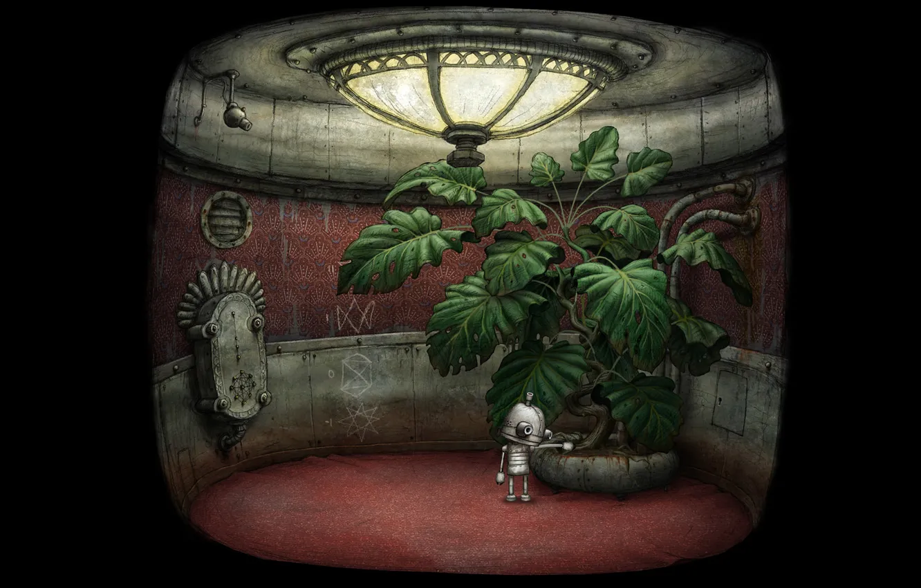 Photo wallpaper robot, Machinarium, indie, Machinarium