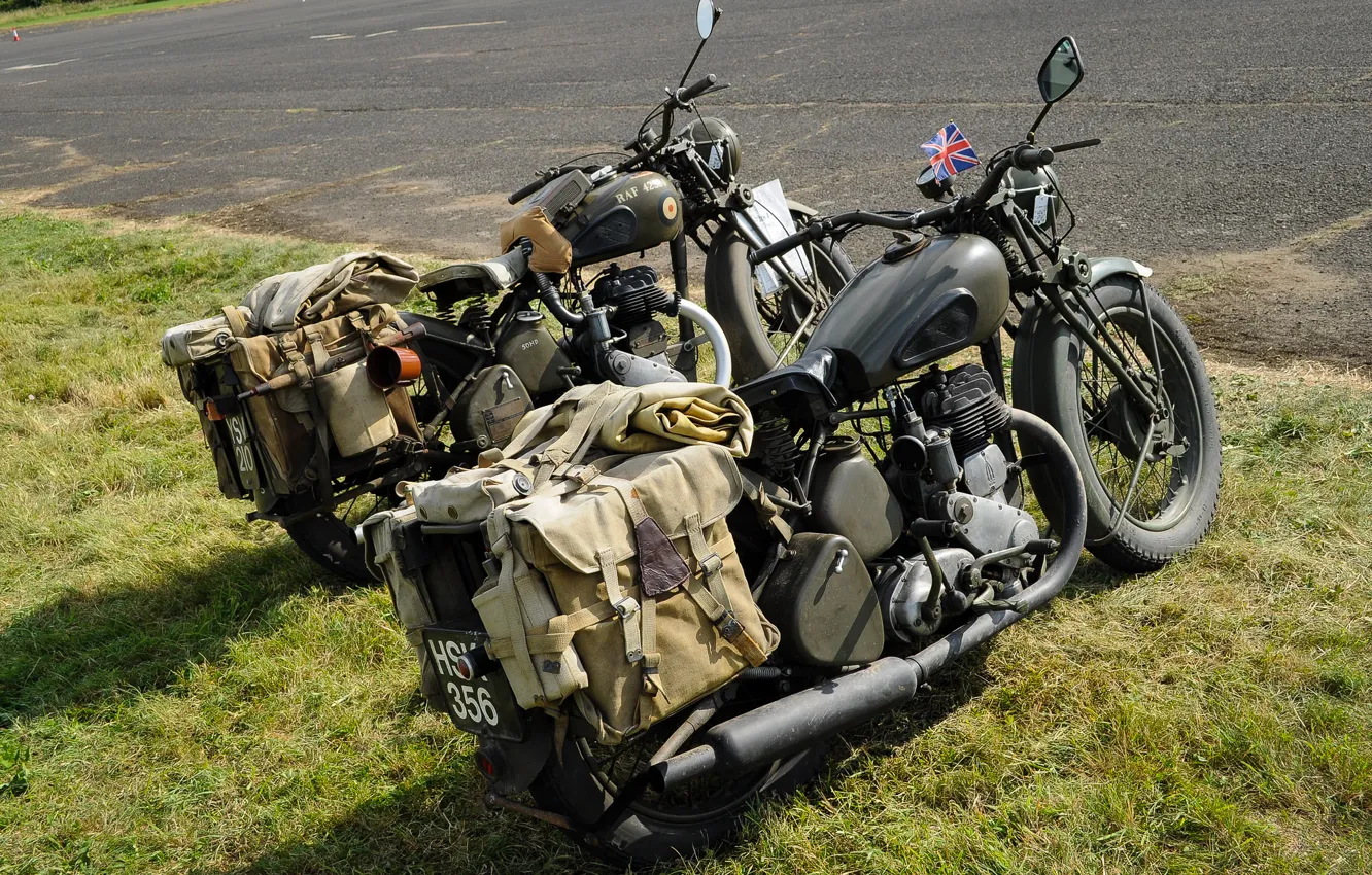 Photo wallpaper motorcycles, military, BSA, WM20, WDM20