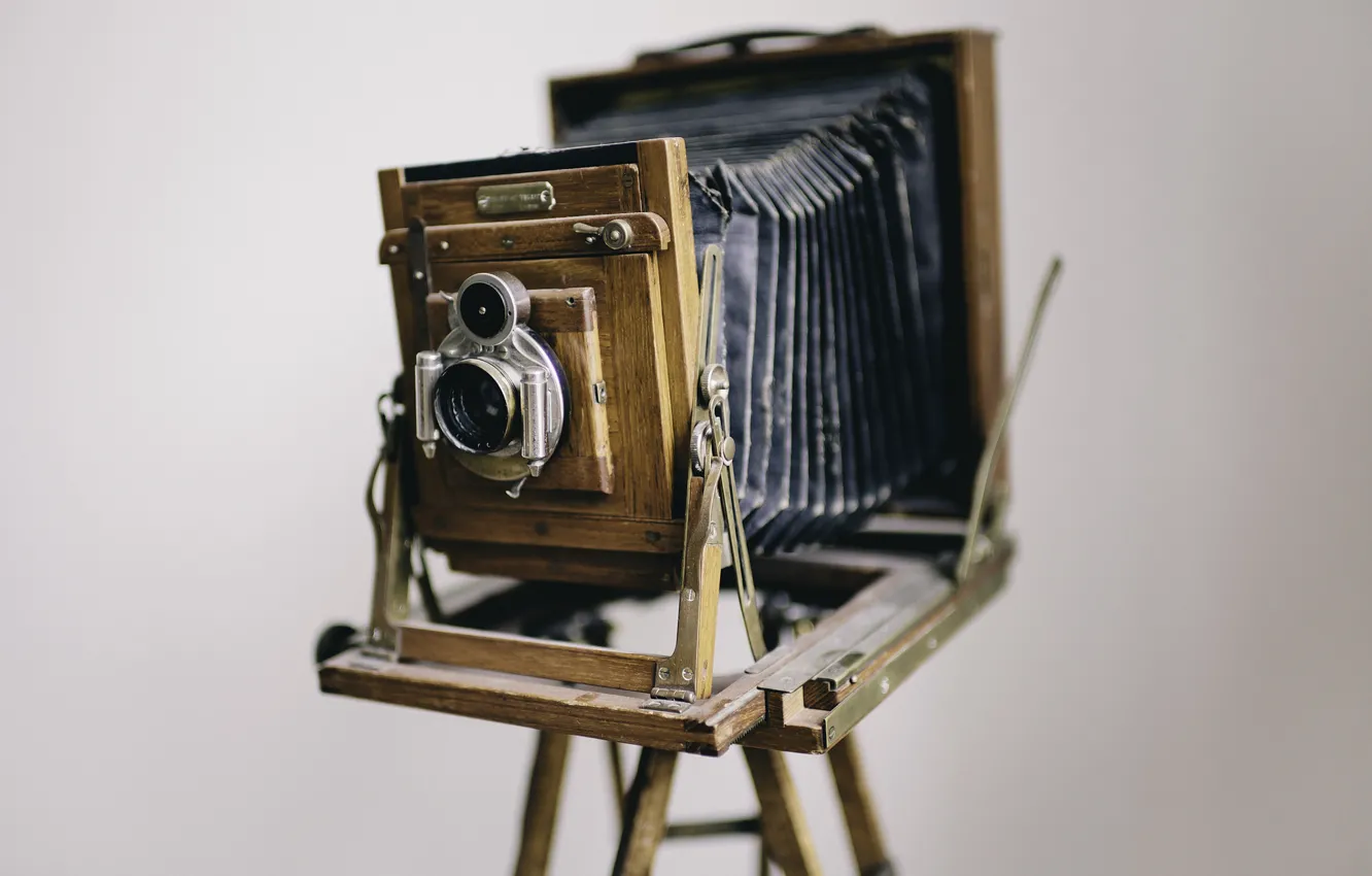 Photo wallpaper camera, lens, old times