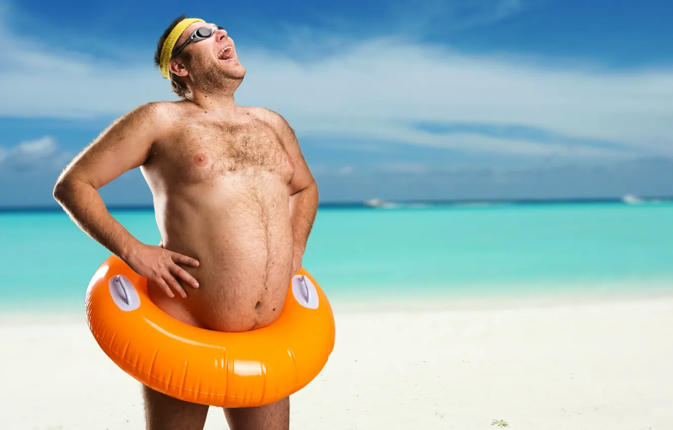 Photo wallpaper pose, float, fat relaxed