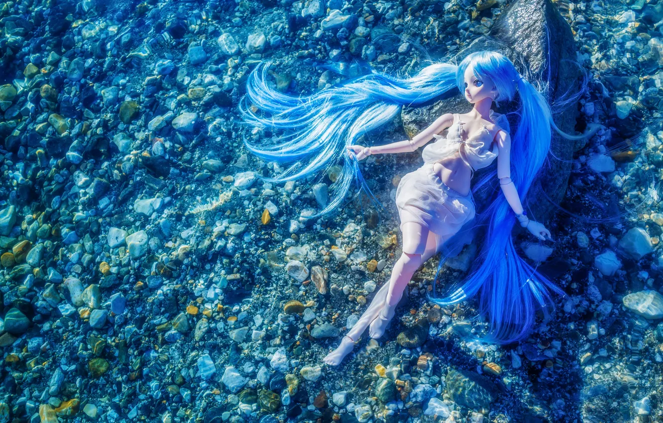 Photo wallpaper stones, toy, doll