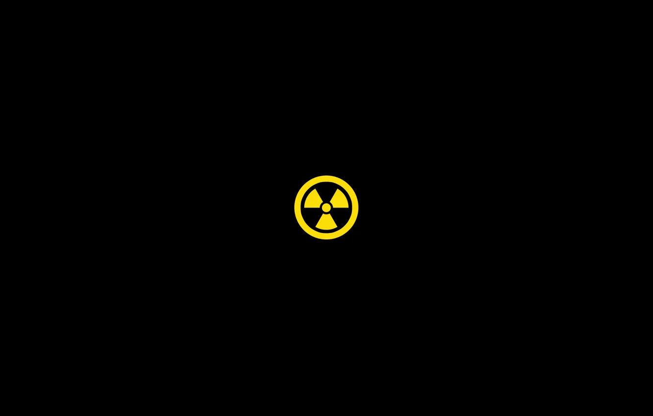 Photo wallpaper radiation, emblem, Minimalism