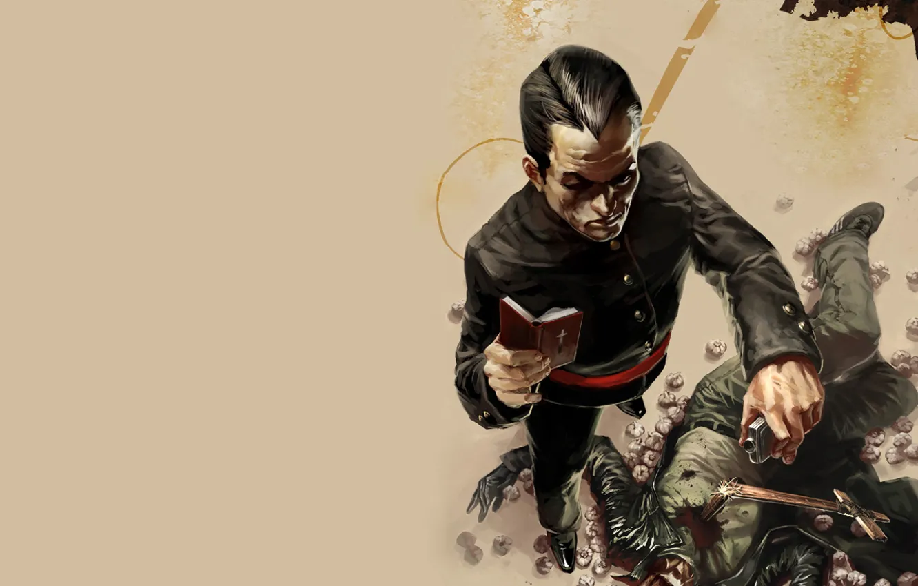 Photo wallpaper ritual, vampire, the priest