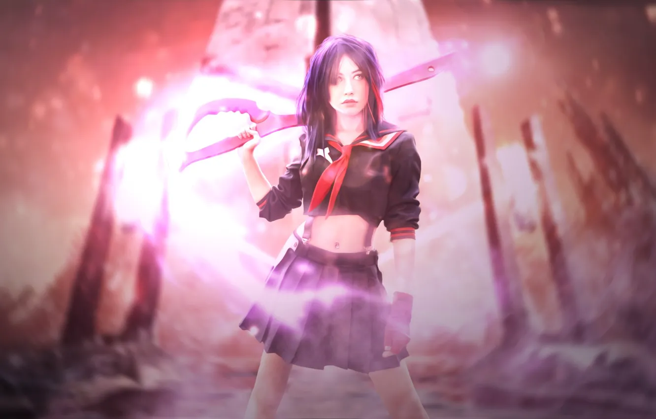 Photo wallpaper anime, girl, anime, Kill La Kill, smash slash