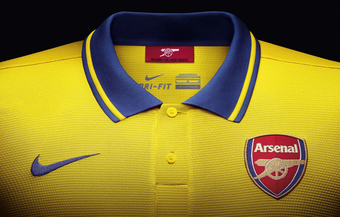 Photo wallpaper football, Nike, football, Arsenal, 2013, 2014, Away Kit