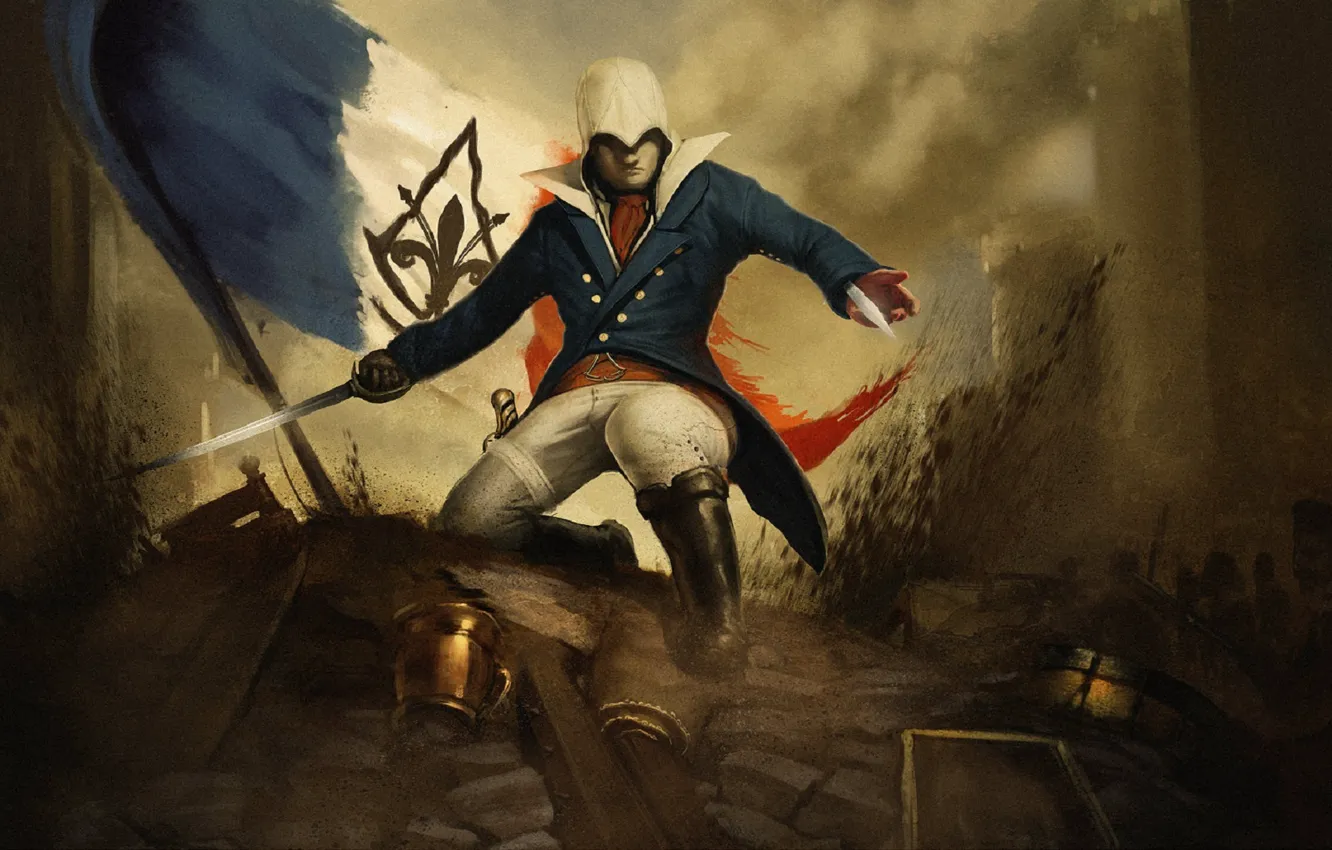 Photo wallpaper assassin, Arno, Assassin's Creed Unity