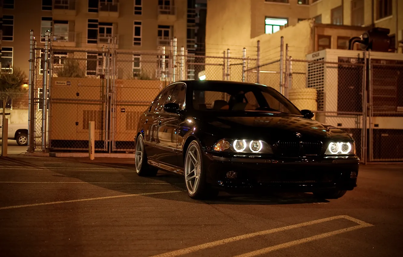 Photo wallpaper Evening, E39, M5, Daytime Running Lights