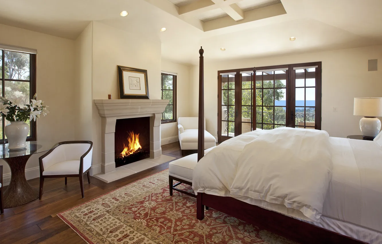 Photo wallpaper design, style, Villa, home, interior, bedroom, living room