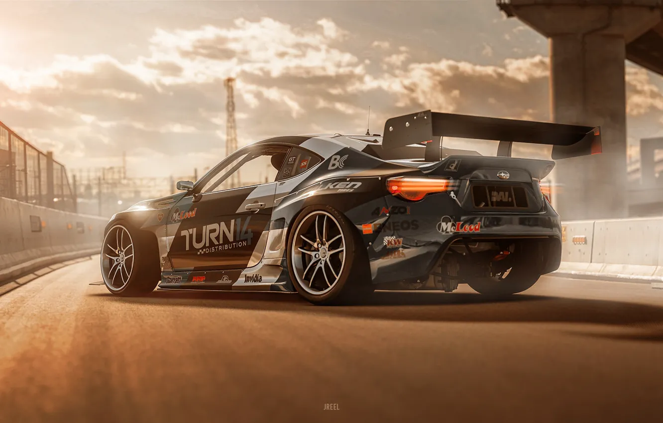 Photo wallpaper Auto, Subaru, Machine, Art, Subaru BRZ, Game Art, Gran Turismo Sport, Transport & Vehicles