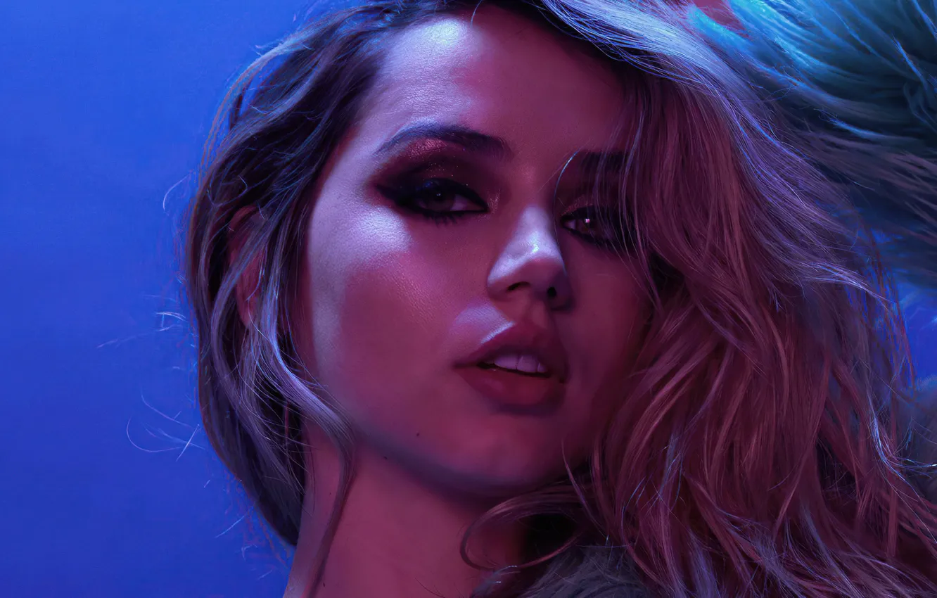 Photo wallpaper look, girl, light, face, Ana de Armas