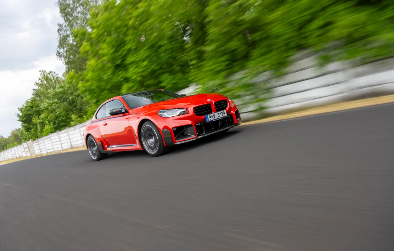 Photo wallpaper car, BMW, speed, Drive, M2, G87, 🤢, BMW M2 M Performance Parts