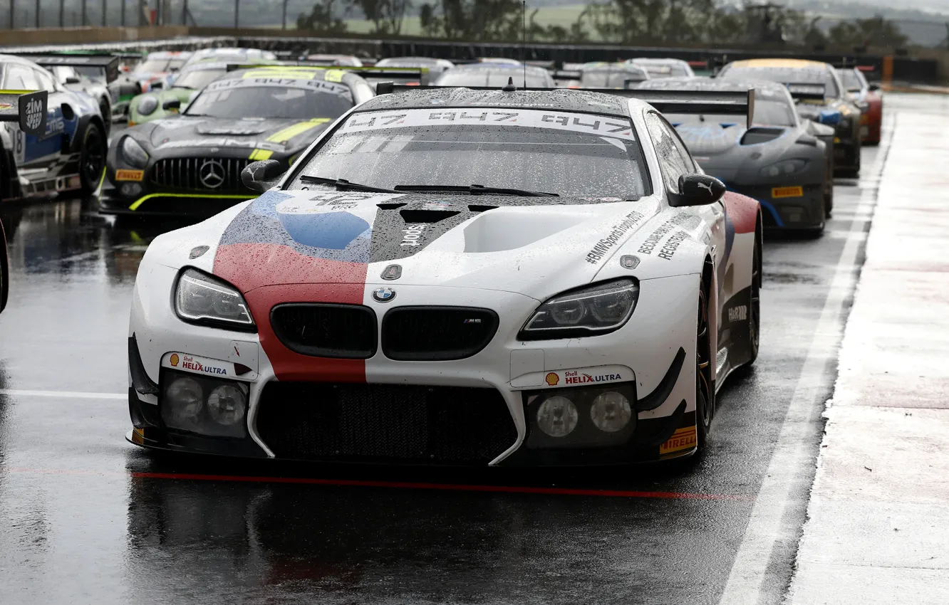 Photo wallpaper coupe, BMW, dampness, 2019, M6 GT3