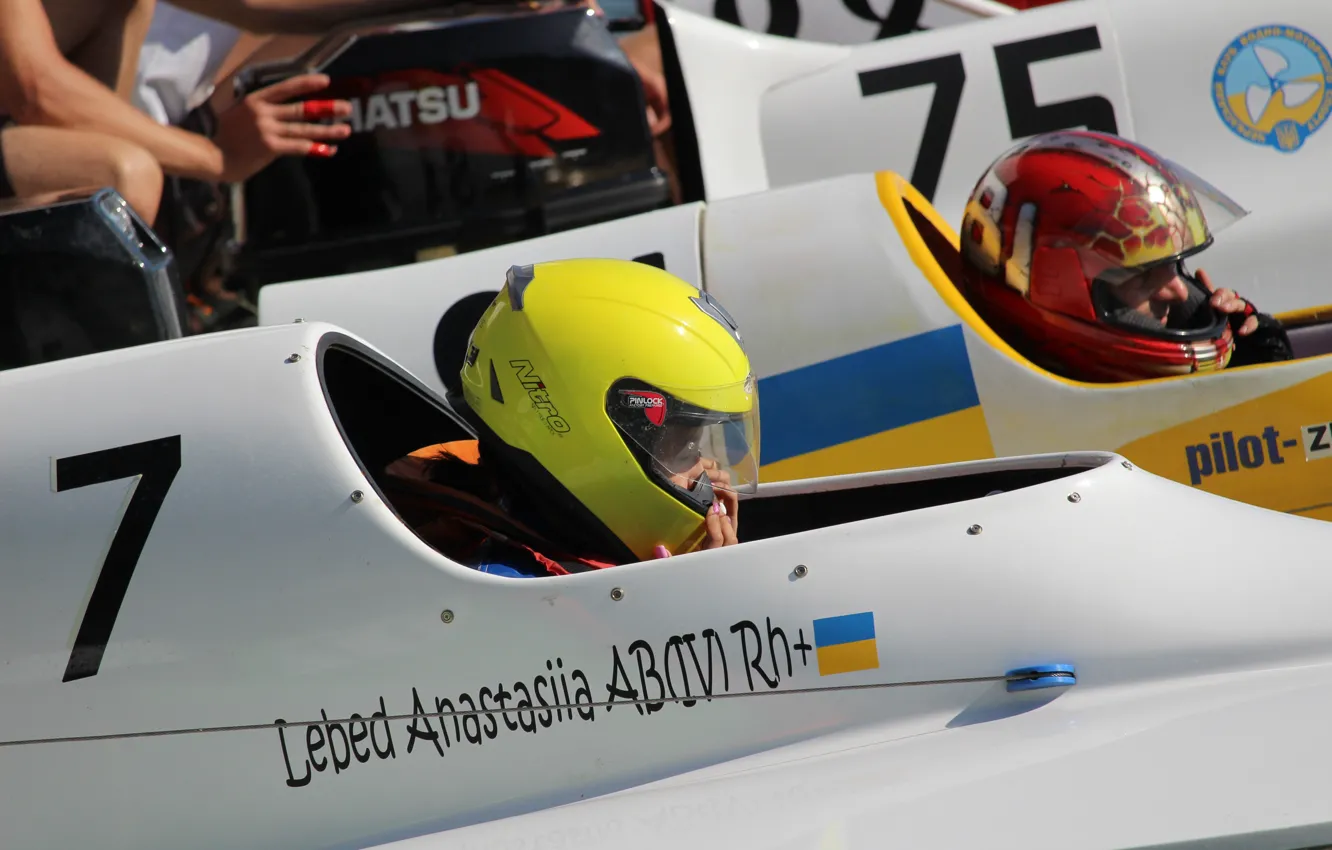 Photo wallpaper race, boat, speed