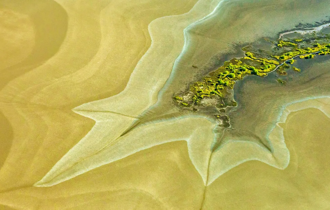 Photo wallpaper tide, Australia, shoal