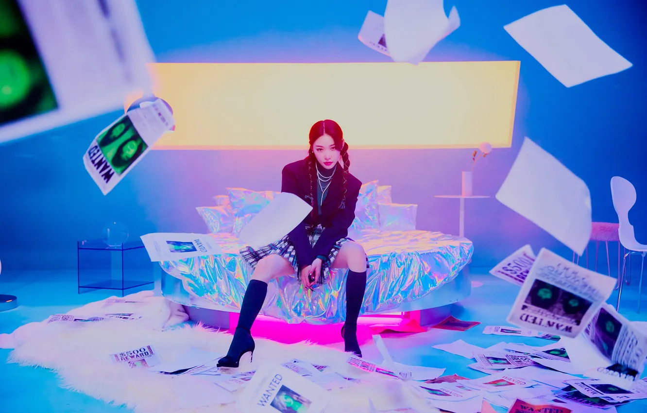 Photo wallpaper K-Pop, Wallpaper, Kim Chung-ha, HD Wallpaper