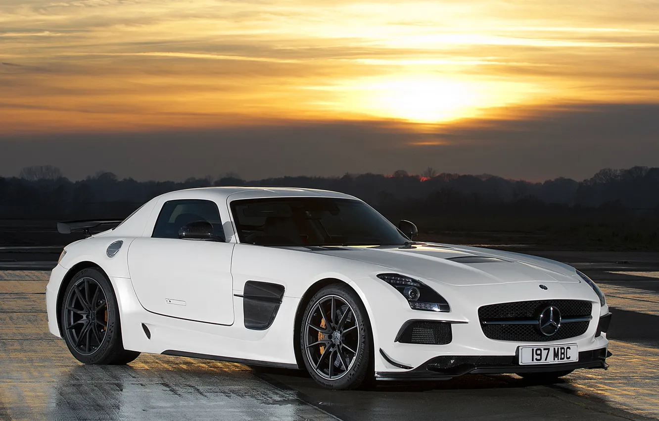 Photo wallpaper Mercedes, SLS, 2013