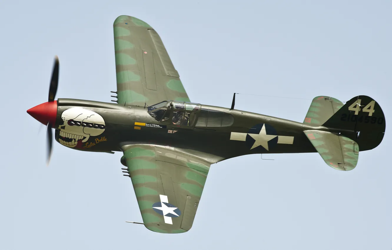 Photo wallpaper flight, fighter, Kittyhawk, P40