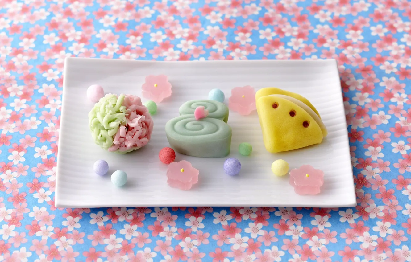 Photo wallpaper cookies, candy, sweets, dessert, cake