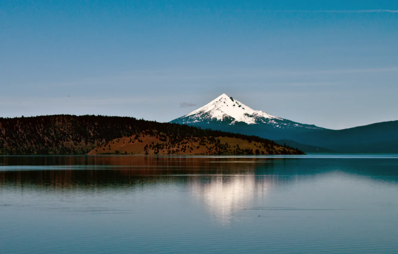 Photo wallpaper mountains, nature, lake, nature, mountain, lake