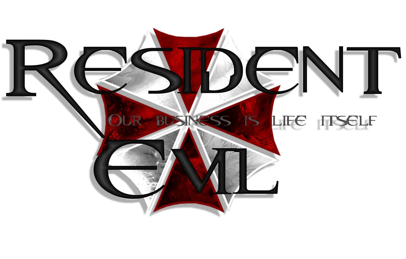 Photo wallpaper cinema, logo, game, umbrella, Resident Evil, movie, book, film