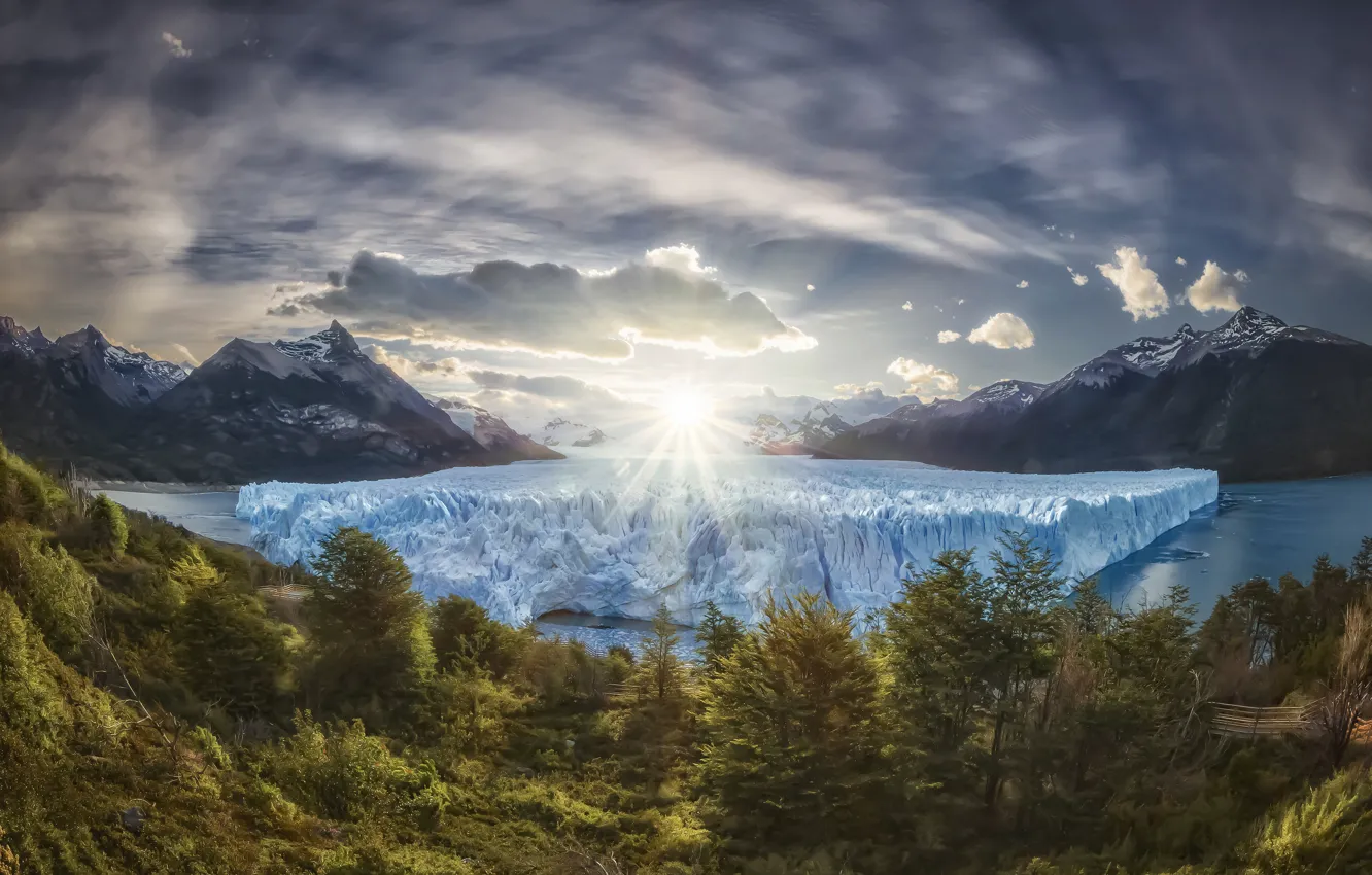 Photo wallpaper landscape, nature, glacier, Argentina, Patagonia, Perito Moreno, Andrew Chabrov, Francisco Pascacio Moreno