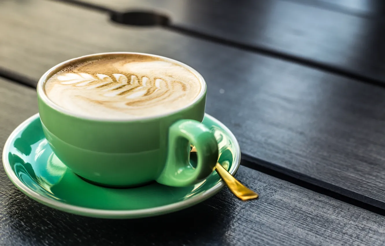 Photo wallpaper foam, figure, coffee, Cup, cinnamon, cappuccino