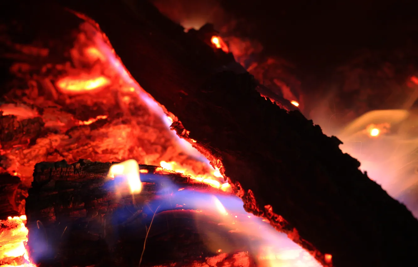 Photo wallpaper lights, flame, the fire