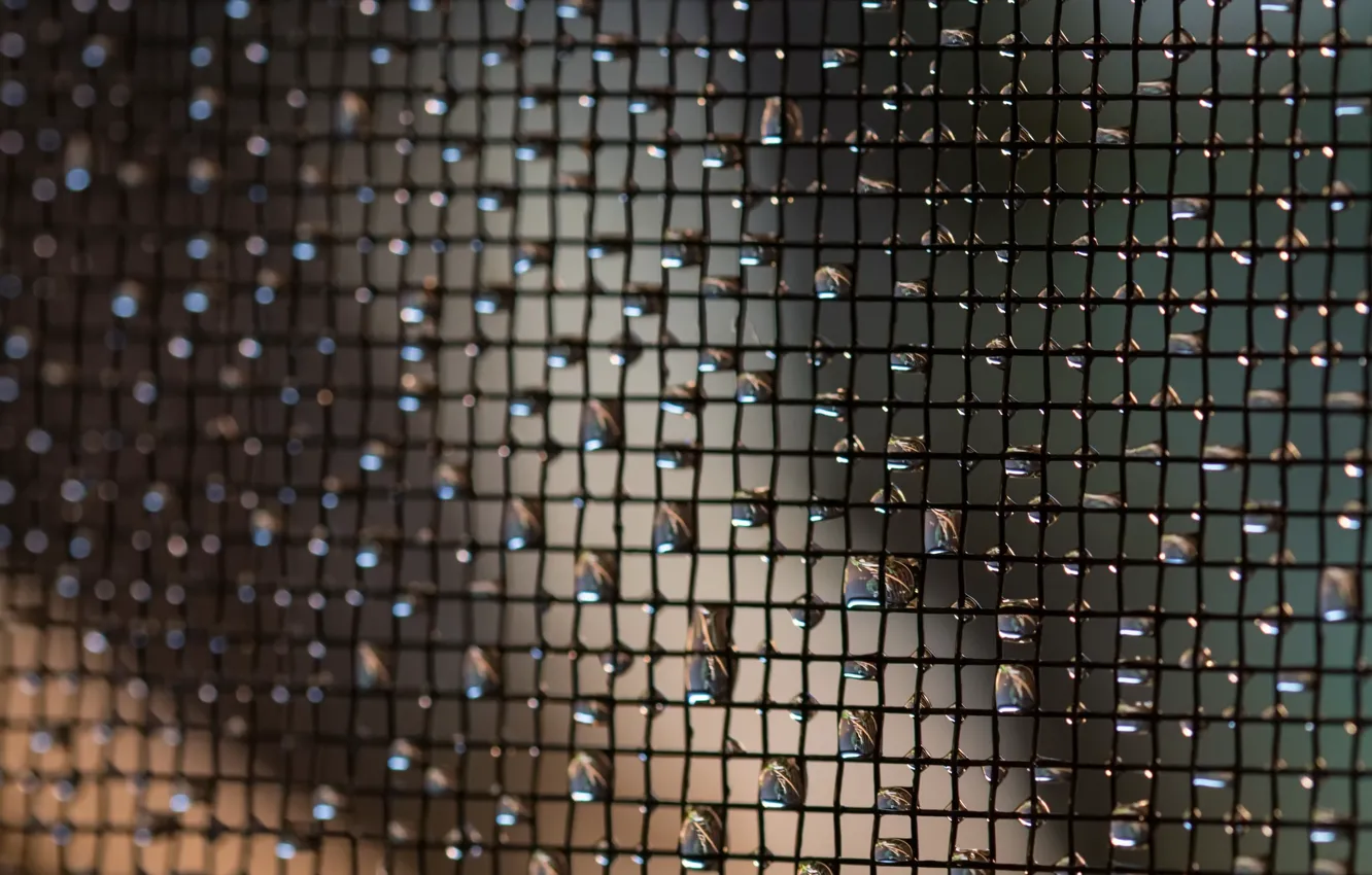 Photo wallpaper drops, background, the reshotka river canal,