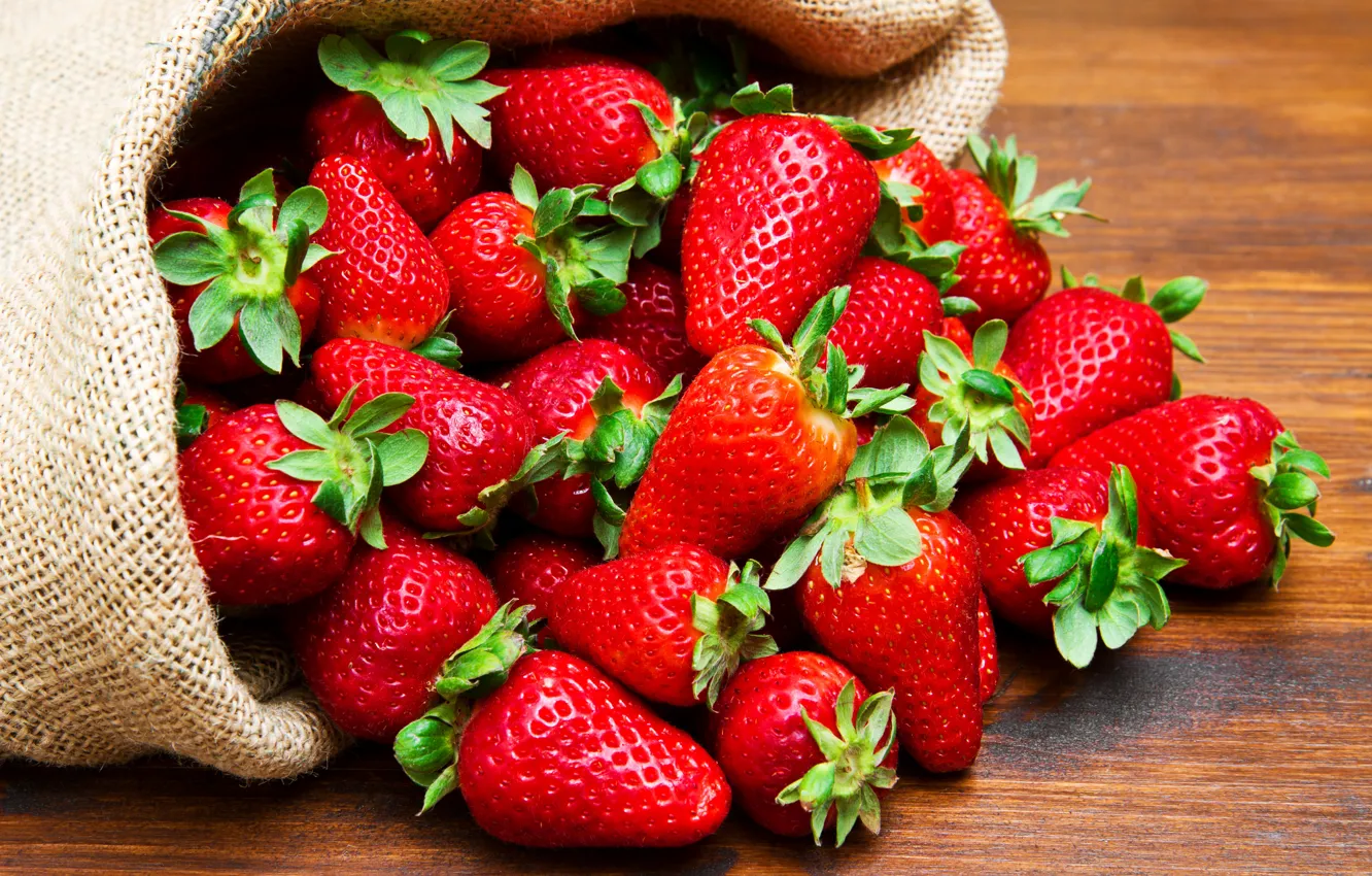 Photo wallpaper berries, strawberry, strawberry, berries