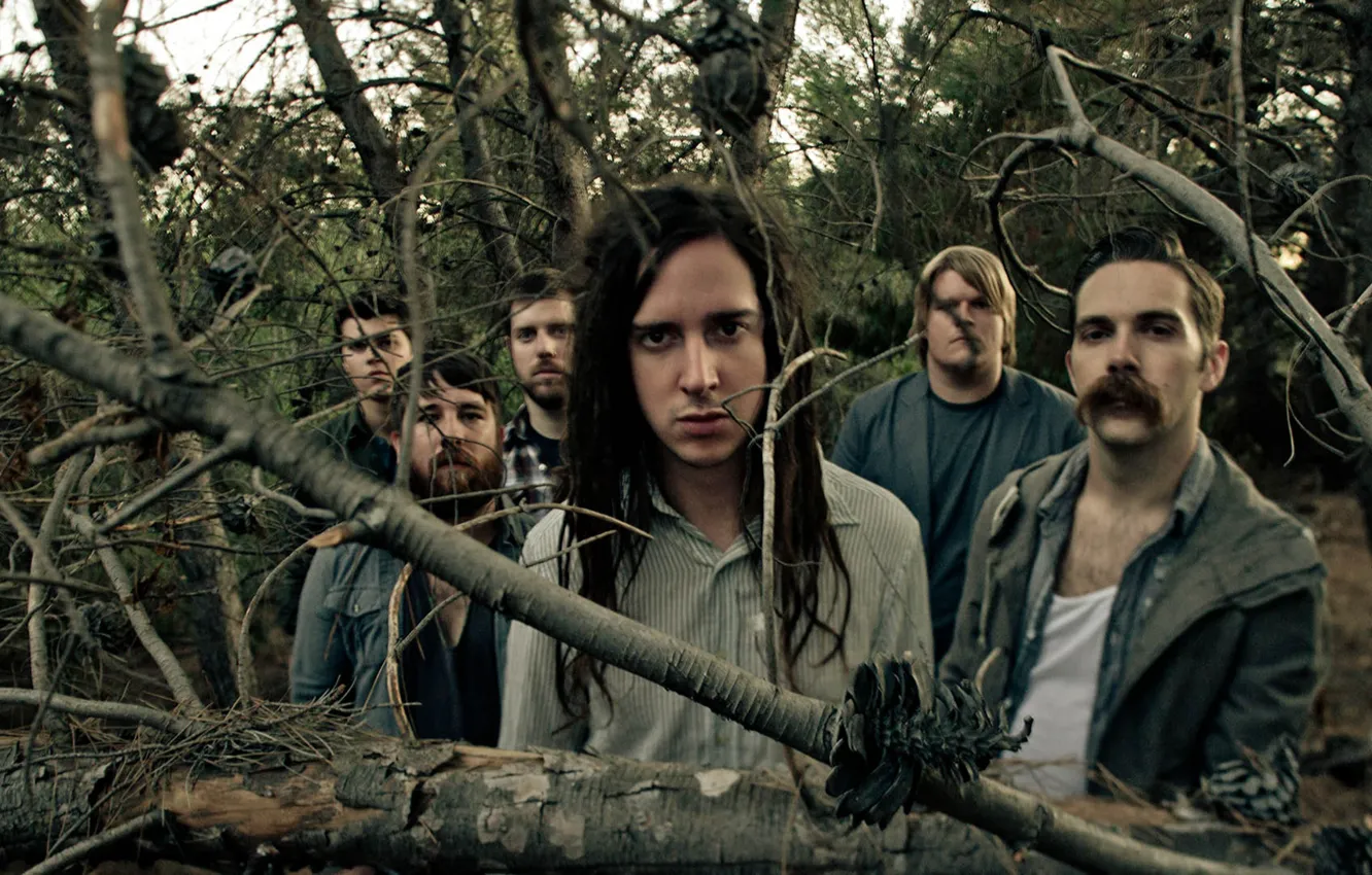 Photo wallpaper mustache, beard, band, dreadlocks, Underoath, branches