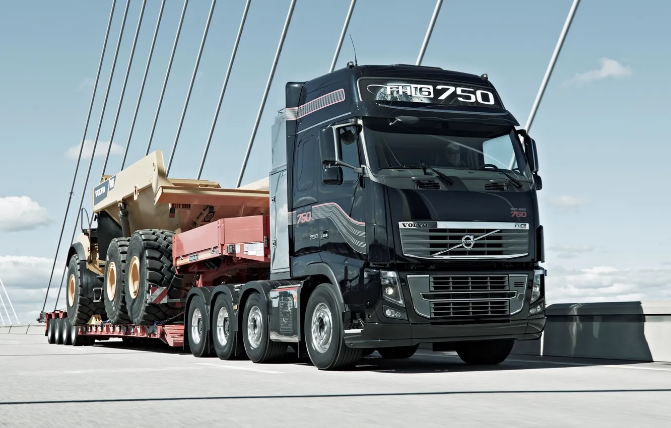 Photo wallpaper Volvo, Truck, truck, Volvo, 750, tractor, FH16, dump truck