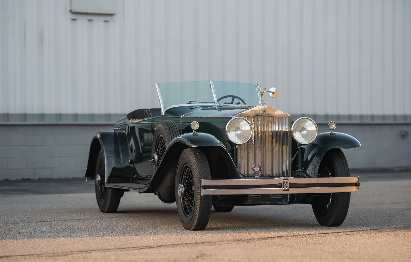 Photo wallpaper Roadster, 1932, retro cars, Retro Cars, Rolls-Royce Phantom II, Henley Brewster, Rolls-Royce Phantom II Henley …