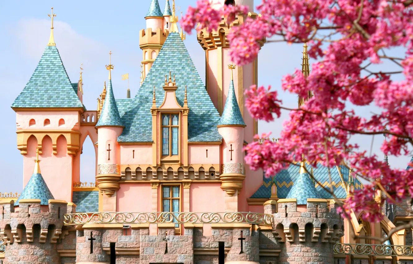 Photo wallpaper castle, tale, Disneyland