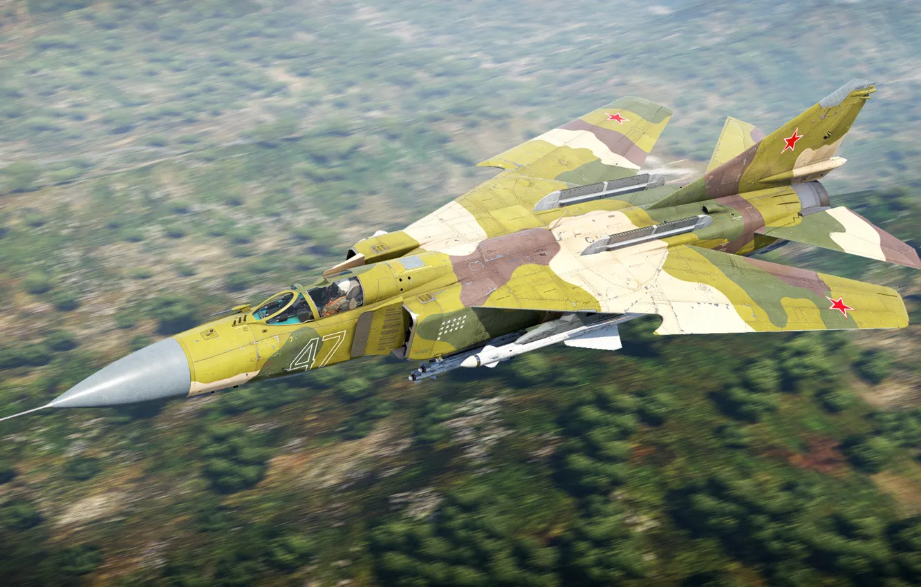 Photo wallpaper USSR, multi-role fighter, OKB MiG, The MiG-23ML