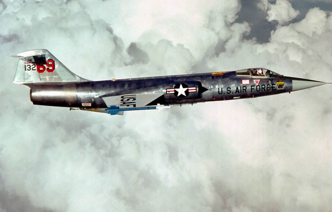 Photo wallpaper fighter, Lockheed, Starfighter, F-104